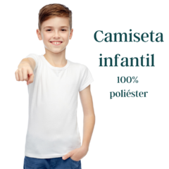 camiseta branca de poliester para sublimação