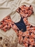 Enteriza Floral Naranja Swimsuit