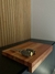 Tabla de madera con tope para mesada 40x30