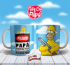 Taza Cerámica Dia del Padre Simpsons