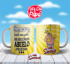 Taza Cerámica Dia del Padre Simpsons - Mercería Mayorista Costuras