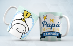 Taza Cerámica Dia del Padre Folk - comprar online