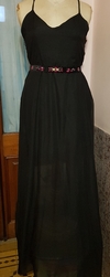 Vestido Negro de gasa