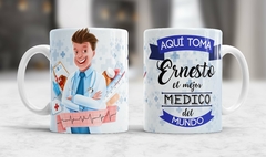 Taza Cerámica Profesionales de la Salud - Mercería Mayorista Costuras