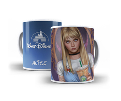 Taza Cerámica Princesas Modernas