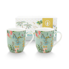 Imagen de Mug chico Jolie Flowers Blue