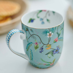 Mug chico Jolie Flowers Blue - tienda online