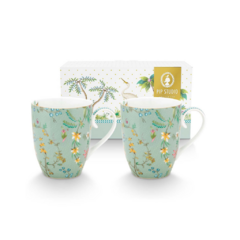 Mug grande Jolie Flowers Blue