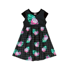 Vestido Infantil Preto Fruity Quimby MANSUR KIDS