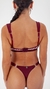 Tanga Less Cheetah-Bordeaux y Natural - comprar online