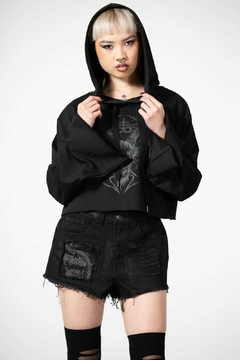 Hoodie Cropped Lost It - Killstar