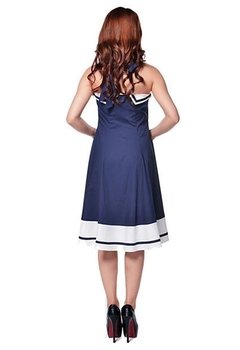 Vestido PinUp Sailor NEGRO, Marca ChicStar - CTZ 68 en internet