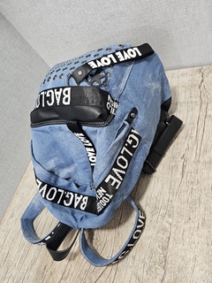 Mochila Jeans Love - NinaCereja