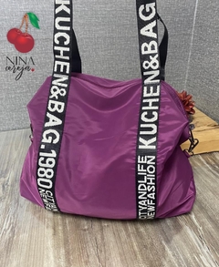 Bolsa Nylon Grande Escrita - NinaCereja