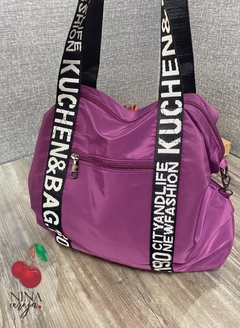 Bolsa Nylon Grande Escrita - NinaCereja