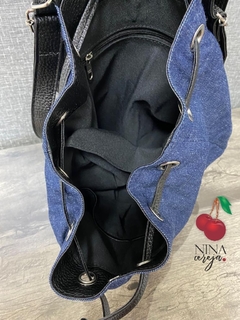 Bolsa e Mochila Saco Ziper Jeans