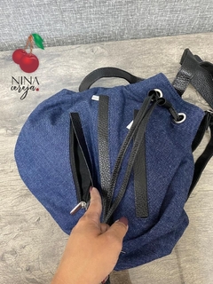 Bolsa e Mochila Saco Ziper Jeans - comprar online