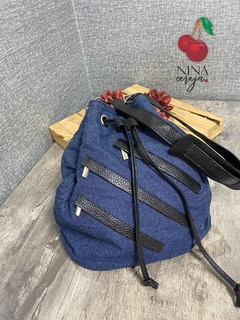 Bolsa e Mochila Saco Ziper Jeans - NinaCereja