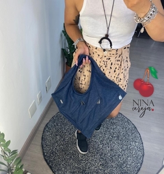 Imagem do Bolsa Quadrada Jeans