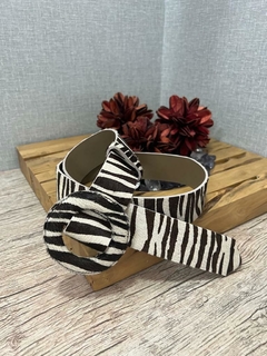 Cinto Couro Animal Print - comprar online