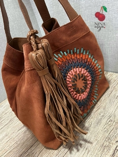 Bolsa Mandala Top em Couro