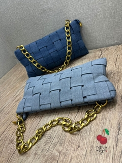 Bolsa Clutch Transversal Jeans - NinaCereja