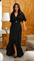 Vestido assimétrico mullet (preto) - comprar online