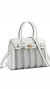 Bolsa satchel chenson - glamour traçado - 3481859-028 (branco) - LINDA MARIA STORES