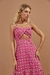 Vestido longo laise flower pink - comprar online