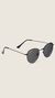 Round metal sunglasses pure black - buy online