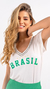 T- shirt algodão strass Brasil