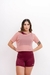 Blusa cropped tule rosa - Alette fitness