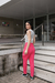 Linha Outwear - Calça moletinho bolso cargo pink na internet