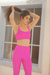 Top cropped ace pink