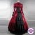 vestido gotico vitoriano vermelho