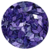 Rombitos de vidrio 2x1cm x 50grs. Violeta c/glitter