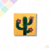 Toceto Dise¤o 10 x 10 cm (Modelo Tijuana) Cactus Fondo Amarillo