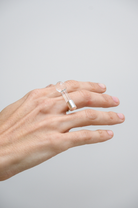 Anillo Nivel burbuja transparente - comprar online