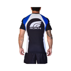 Camiseta ROKN Lycra Rashguard Manga Curta RANK Azul Masculino na internet