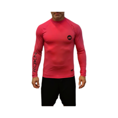 Camiseta ROKN Lycra Rashguard Manga Longa THERMOLITE UV Rosa Masculino