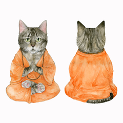 Almohadón Gato Buda - comprar online