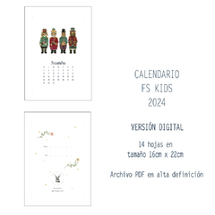 Calendario FS Kids 2024 * Versión DIGITAL - Tamaño Hoja 16cm x 22cm - Fátima Saez