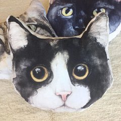 Almohadón Gato Negro y Blanco - comprar online
