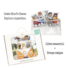 PACK Libro sensorial NINA'S CHEESE ilustrado by FS Kids - Explora Argentina + TROUPE AMIGOS NINA'S CHEESE