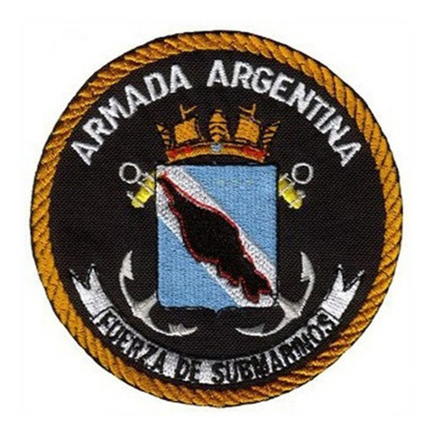 Parche Bordado Armada Argentina Ara Fuerza Submarinos