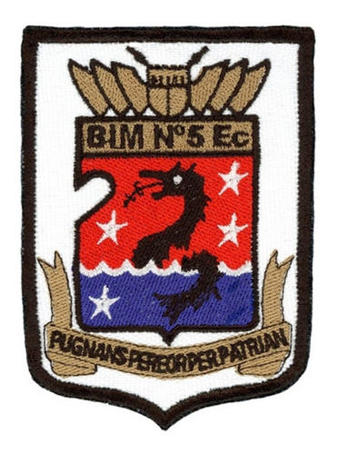 Parche Bordado Batallón Infantería 5 De Marina Bim5 Ara Bim