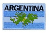 Parche Bordado Bandera Argentina Malvinas Color