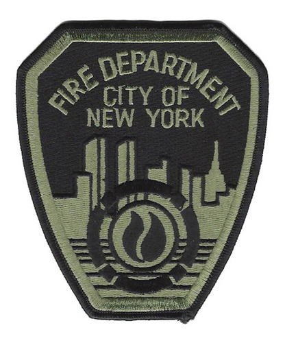 Parche Aplique Bordado Fire Deparmetn Ny M2