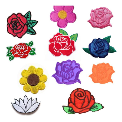 100 Parches Bordados Catalogo Flores Mas Colores Y Modelos