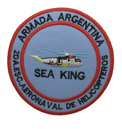 Parche Aplique Bordado Armada Argenitna Sea King